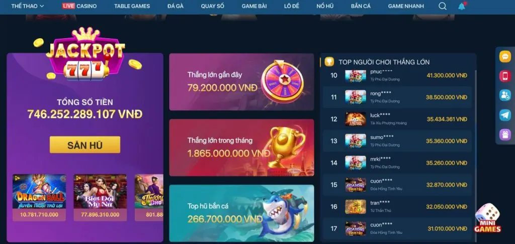 Các nhà cung cấp game hàng đầu